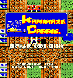 Kamikaze Cabbie Title Screen